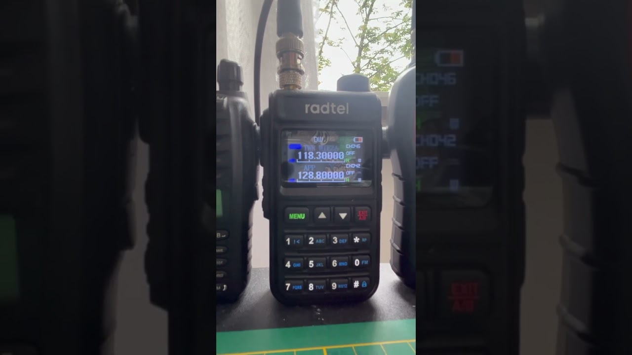 Odsłuch pasma Lotniczego na Radtelu rt-890,z anteną skyscan.