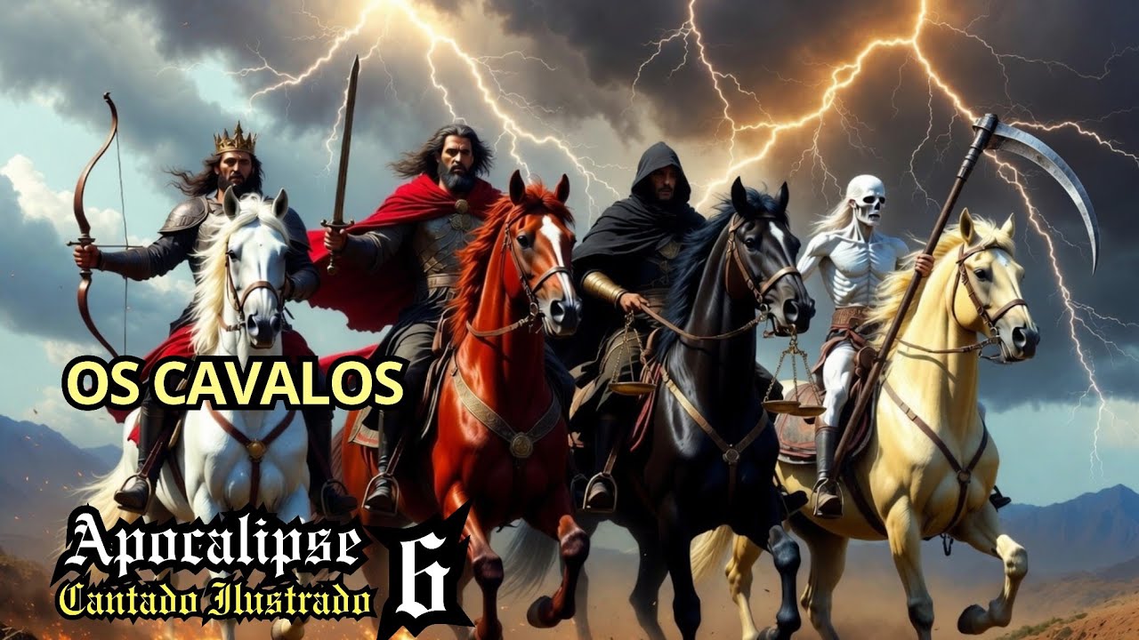 Apocalipse 6:A Abertura dos Selos e os 4 Cavaleiros (Versão Cinematográfica) Bíblia  Cantada – ACF