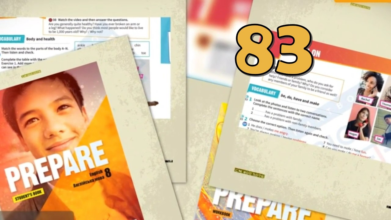 Prepare 8 НУШ Unit 14 On screen. Listening. Speaking p. 83 Student's Book