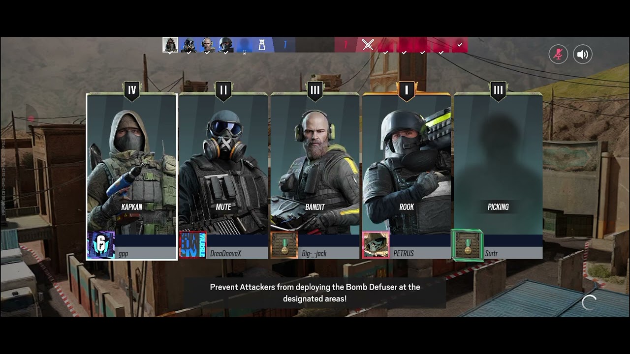 I am playing rainbow Six mobile 