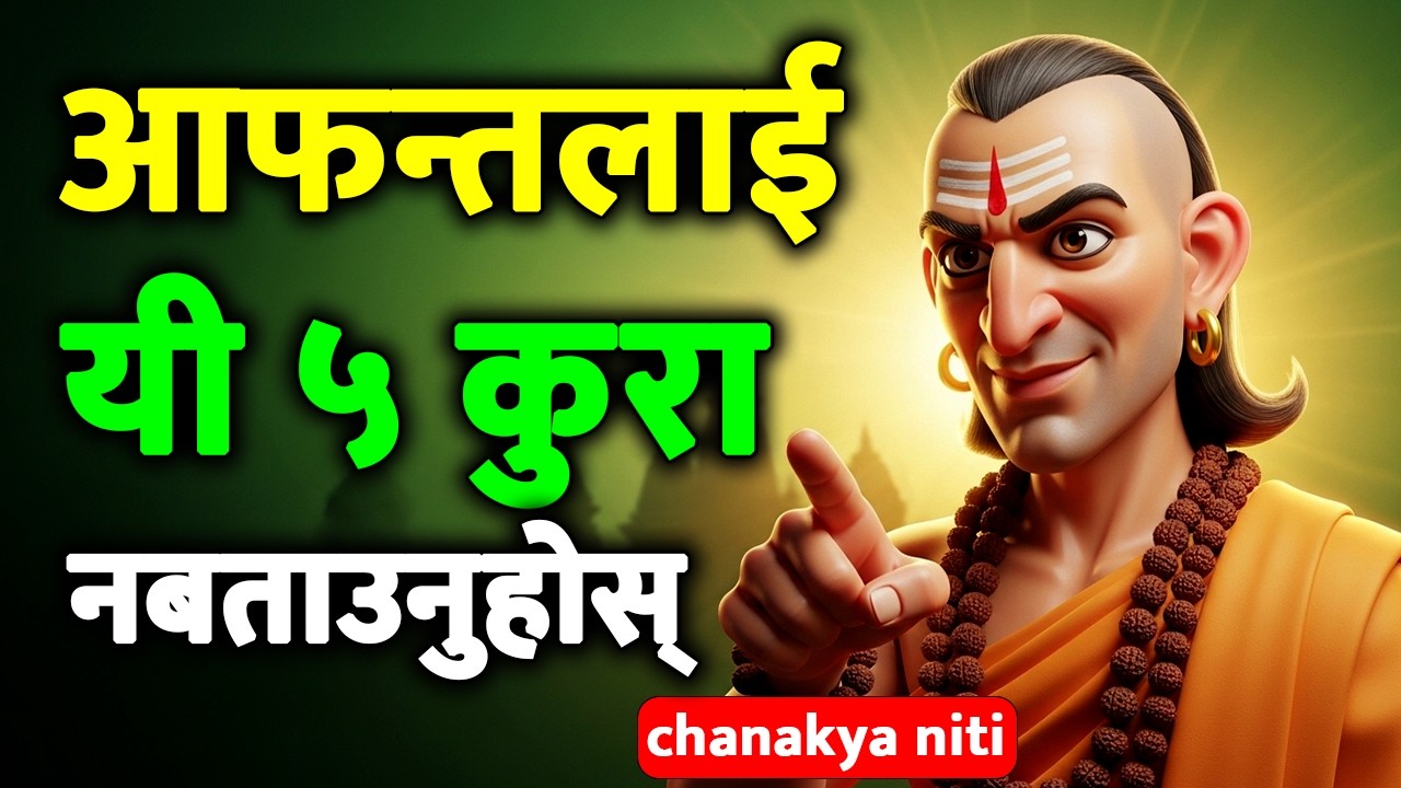 आफन्तलाई कहिल्यै यी ५ कुरा नबताउनुहोस्, नत्र जीवन बर्बाद हुन्छ । चाणक्य नीति