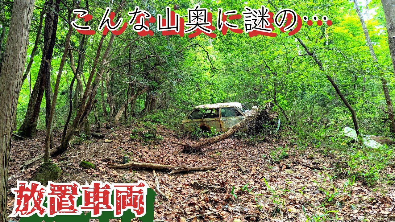 【草ヒロ】山奥の旧道に眠る放置車両…奥にはなんと…！