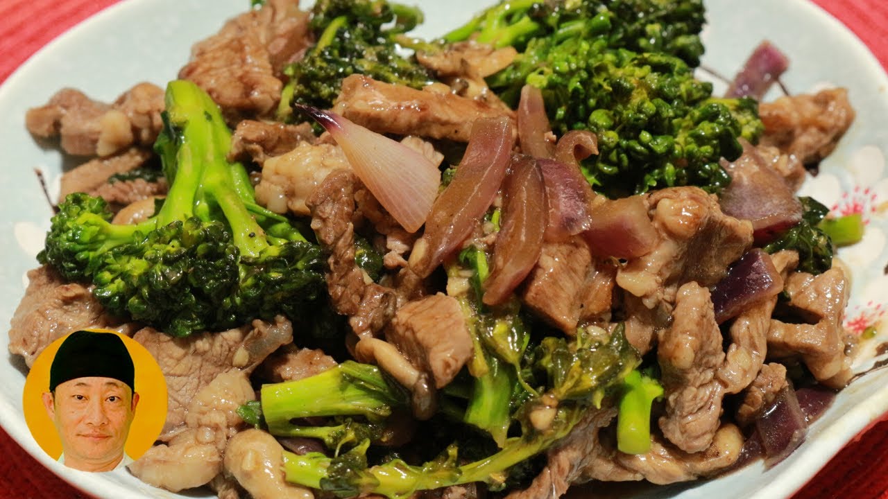 Carne com brócolis oriental