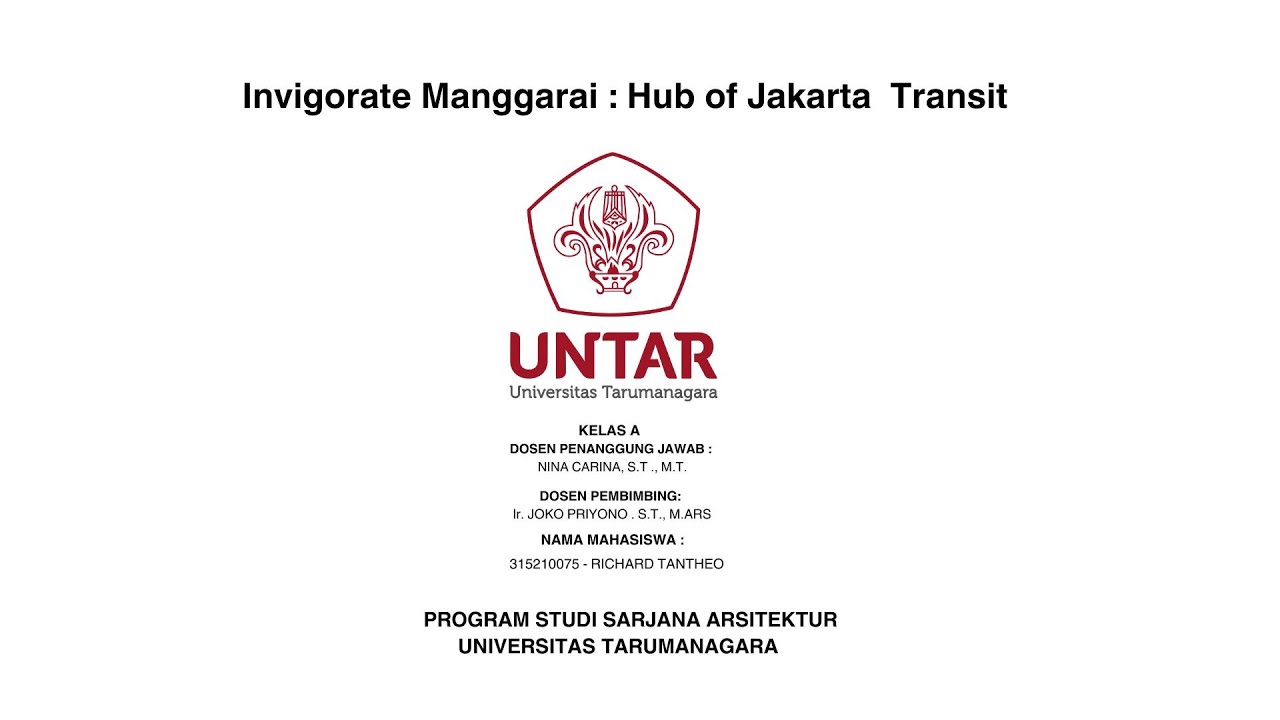 Invigorate Manggarai : Hub of Jakarta Transit