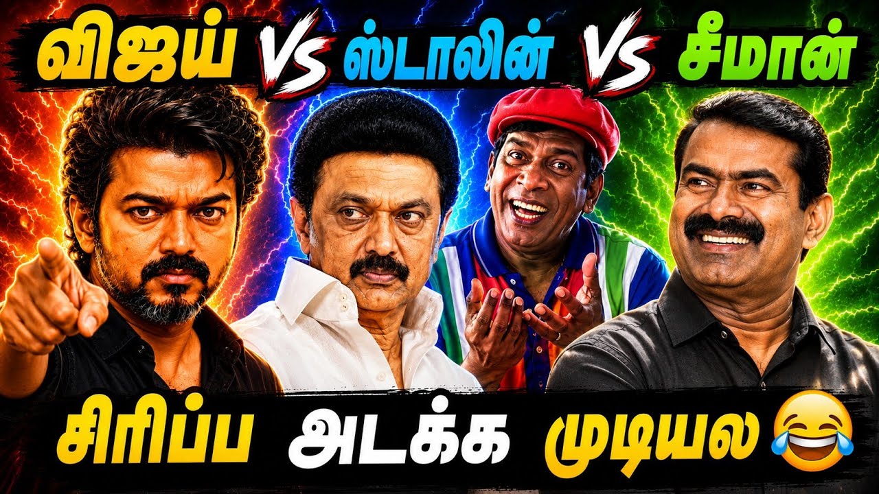 CM Vijay vs MK Stalin vs Seeman Funny Meme Troll | Vijay vs Seeman Meme Troll | Vijay TVK vs DMK 