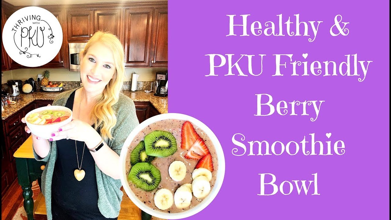 Healthy & PKU Friendly Berry Smoothie Bowl