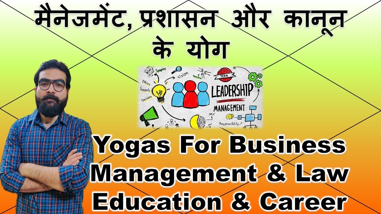 मैनेजमेंट, प्रशासन और कानून के योग | Yogas for Management, Administration & Law Career | Astrology