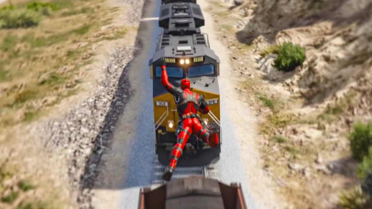 GTA 5 Funny Moments & Crazy Fails   Deadpool Euphoria Physics Ragdoll Compilation Pt 17