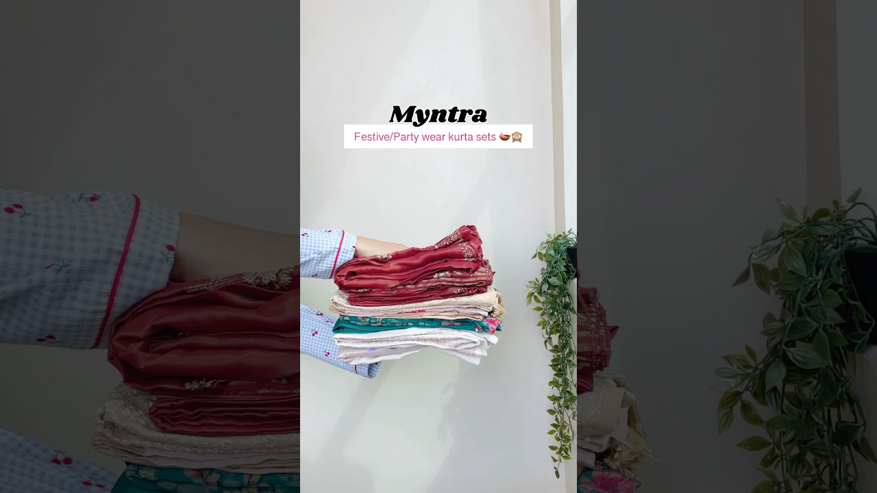 Diwali kurta sets 🪔🧨 | Myntra Finds | #myntra #kurtaset #partywear #ethnicwear #weddingwear