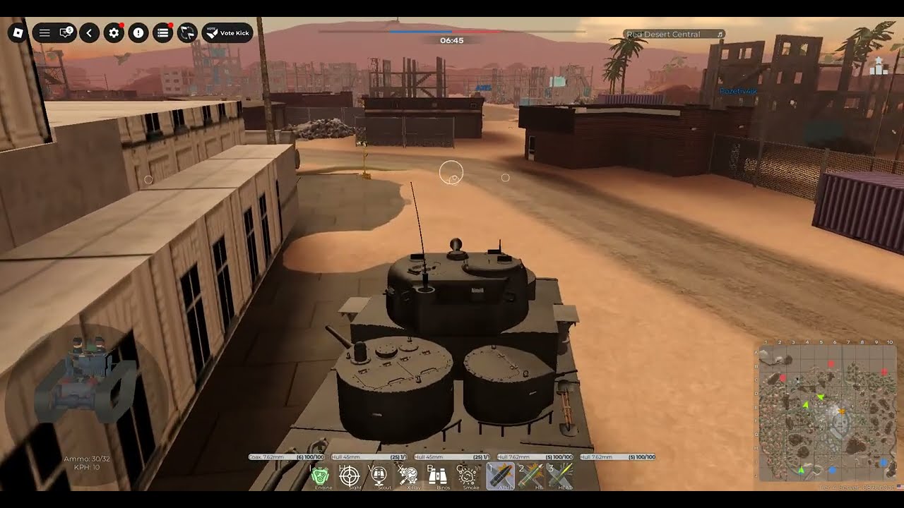 me using my new tank
