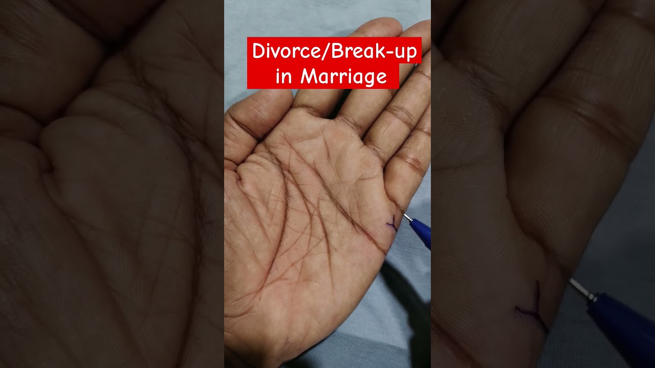 Sign Of Divorce In Marriage/Separation Lines In Hand #astrology #palmistry #divorce #kundali #fact