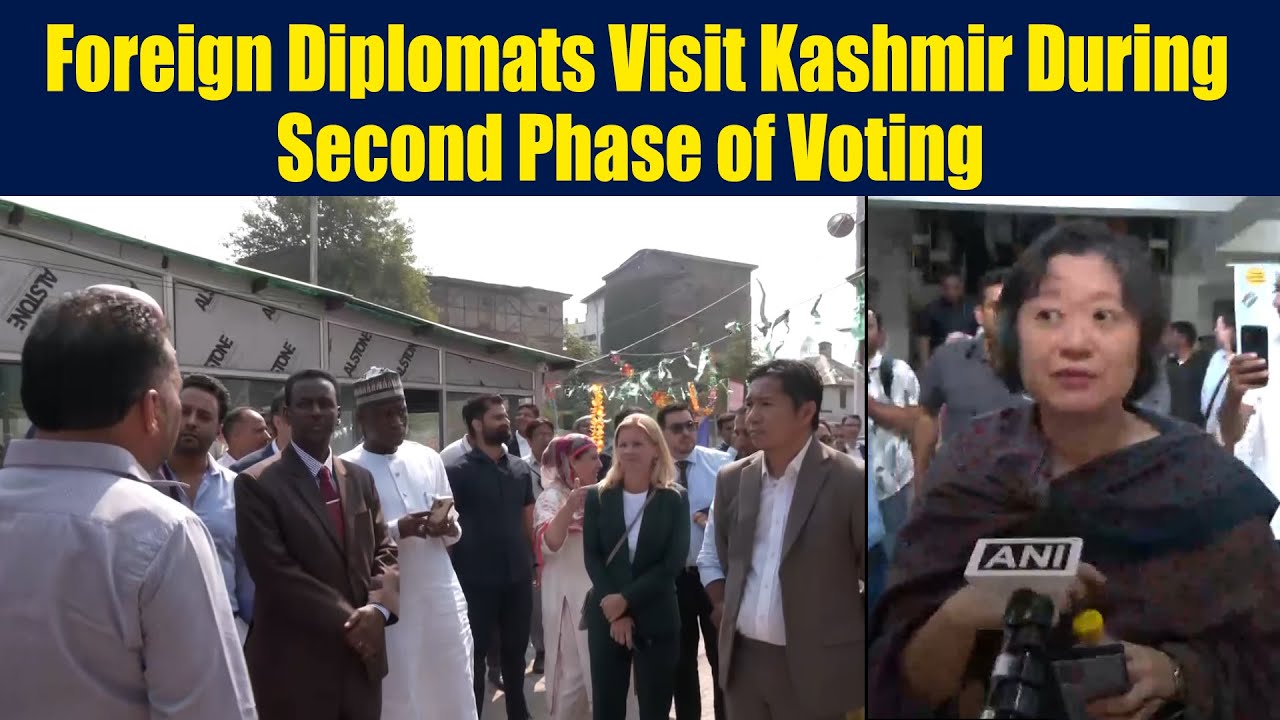 Foreign Diplomats Visit Kashmir for the First Time to Observe Assembly Elections During Second ...