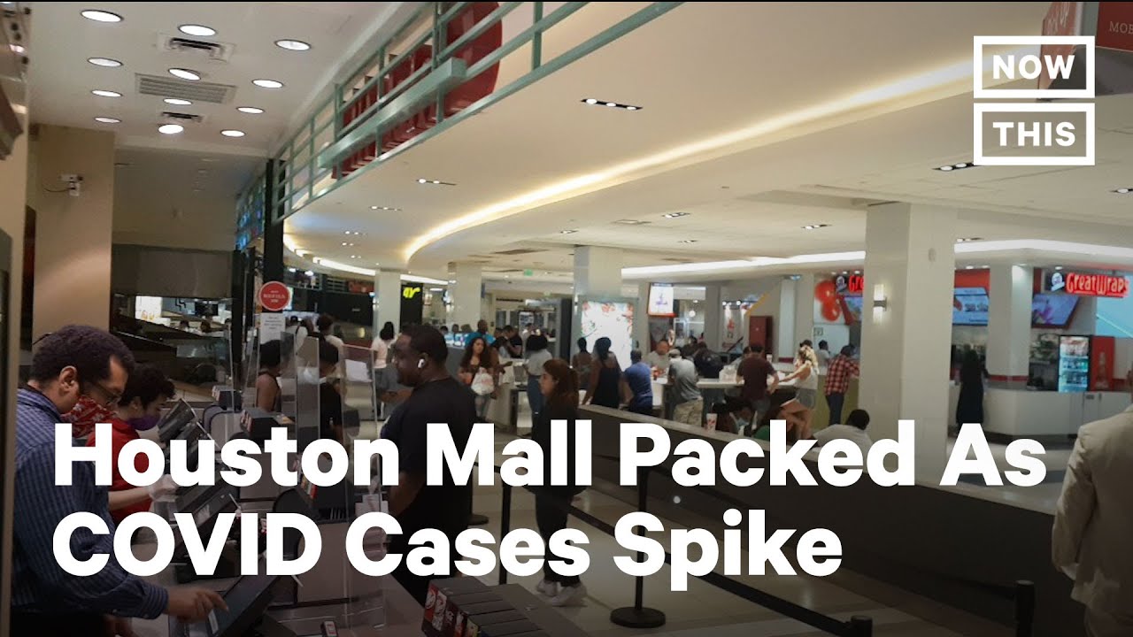 Shoppers Crowd Mall As COVID-19 Cases Rise In Texas | NowThis