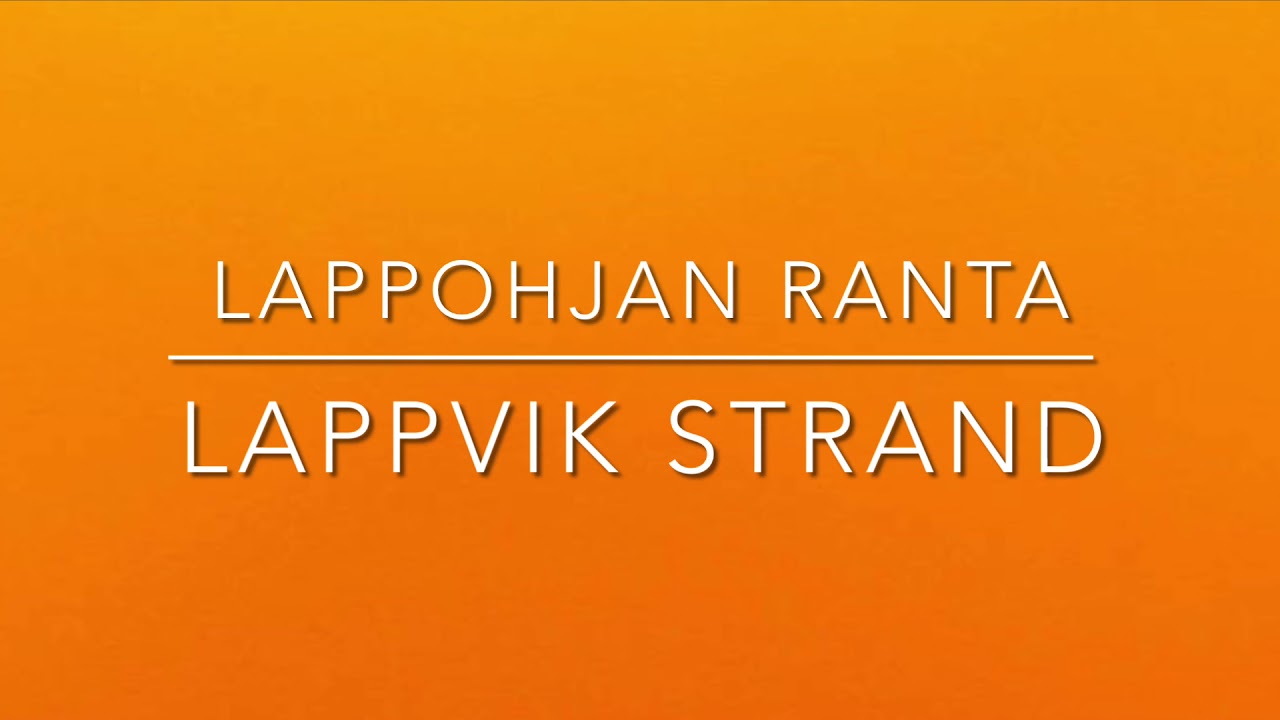 Lappohjan ranta / Lappvik strand