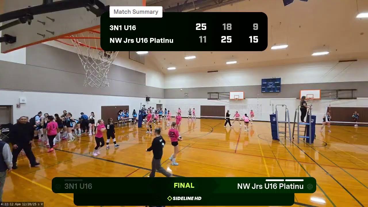 NW Jrs U16 Platinu vs. 3N1 U16 (2025.12.20)