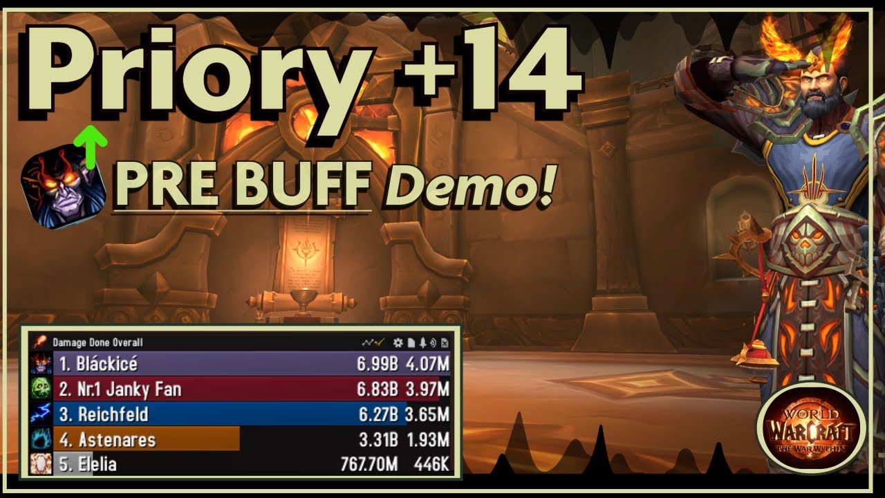 PRE ST BUFF DEMO BLASTING | Priory +14 | Demonology Warlock M+ | The War Within 11.1