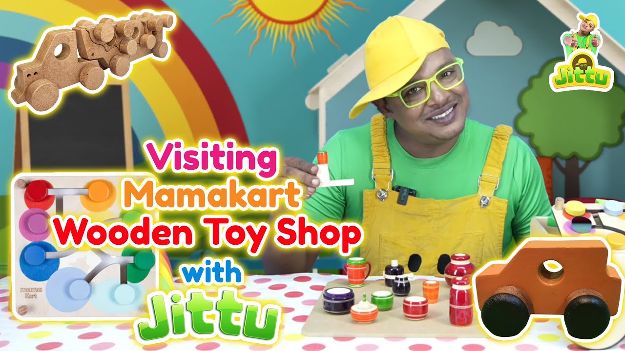Exploring the Magical Wooden Toy Shop with JITTU | Fun Learning for Toddlers #woodentoys #kidtoys