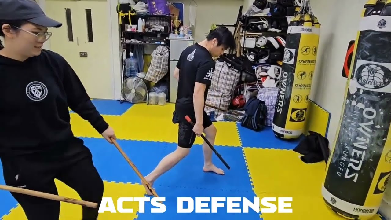 ACTS DEFENSE 040 - Weapons Tactics Training -  Kwuntong  Gym - STICK TRAINING