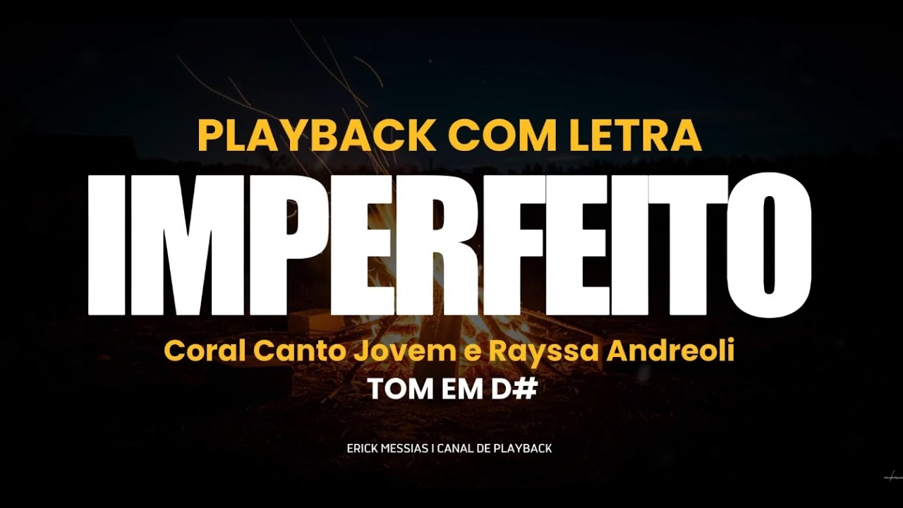 IMPERFEITO - PIANO COVER | PLAYBACK COM LETRA [ TOM EM D# ] | erickmessias