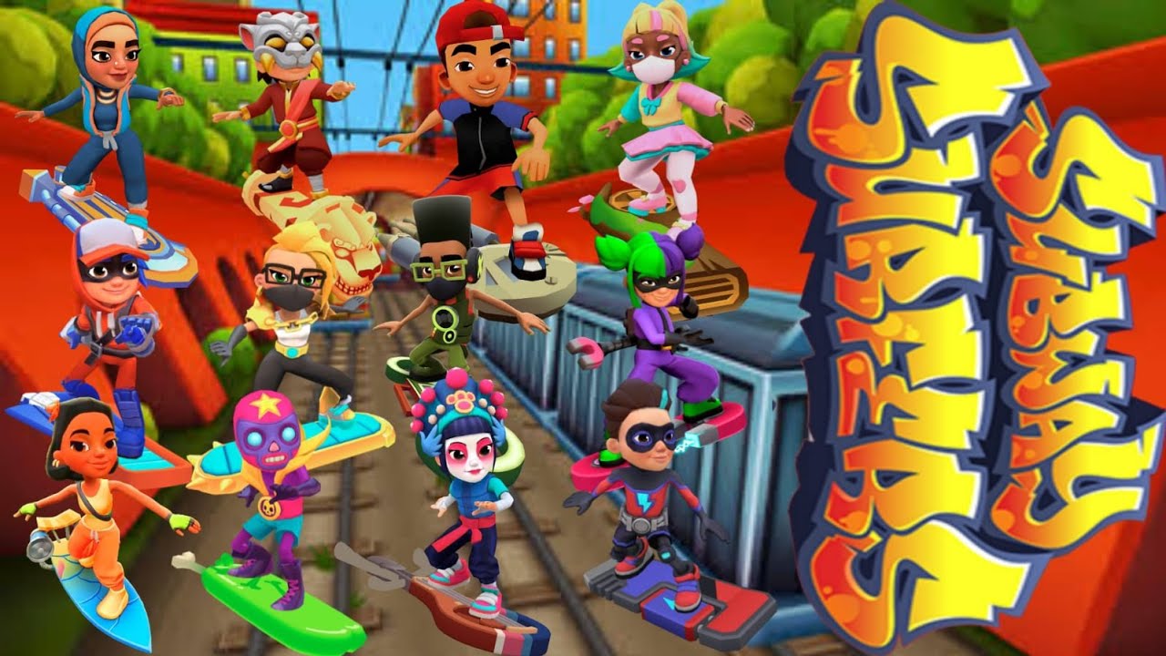 SUBWAY SURFERS TOUR OF ALL MY CHARACTERS, CHARACTER OUTFITS, HOVERBOARDS AND HOVERBOARD UPGRADES