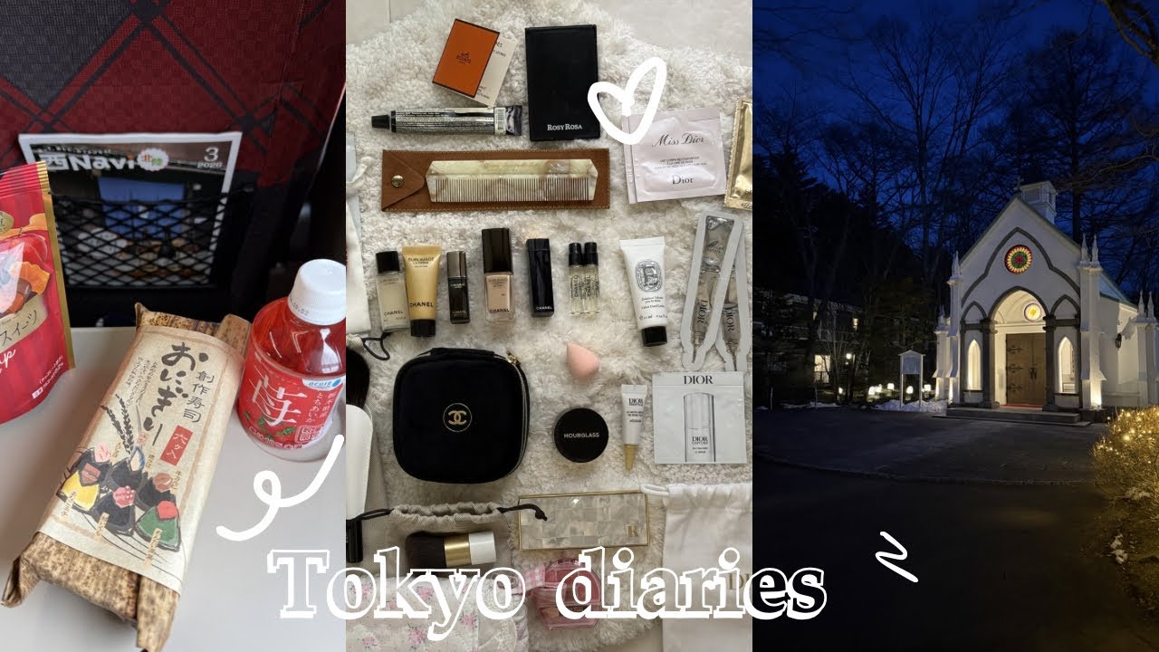 JAPAN TRAVEL DIARIES | ep. 41 mini makeup💄   for Karuizawa 2-day trip 🚅 🍱