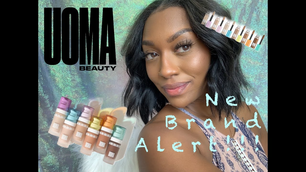 UOMA BEAUTY FIRST IMPRESSION/REVIEW. TRYING ON NEW MAKEUP. SAY WHAT??!! 🤔🤔👍👎