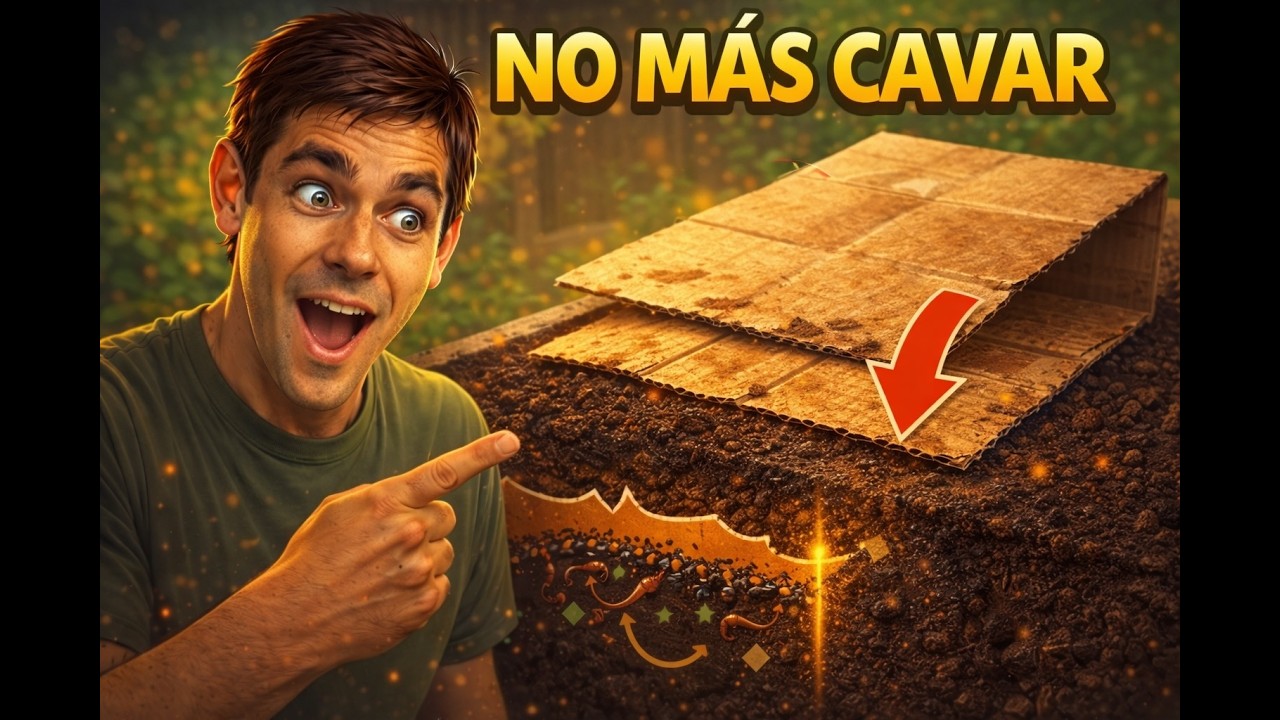 Probé esta técnica del cartón y nunca volveré a cavar