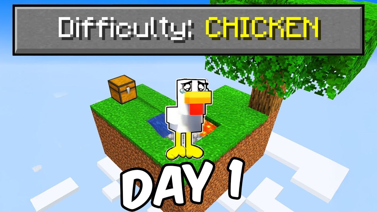 Can I Survived SKYBLOCK Like THIS ? (BAD IDEA...)