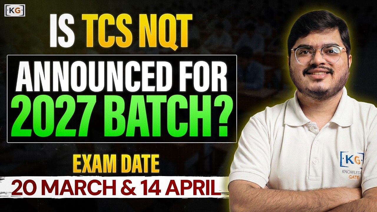 🚨 TCS NQT 2027 Hiring Started? | TCS Hiring for 2027 Batch Explained