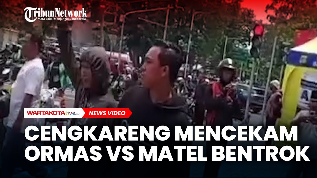 Cengkareng Mencekam Ormas VS Kelompok Matel Bentrok