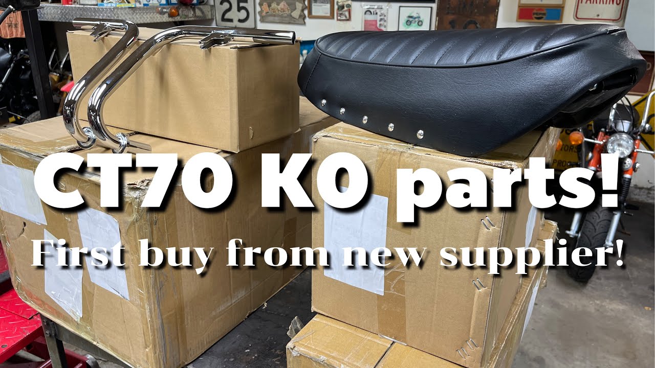 Honda CT70K0 parts - unboxing parts from a new supplier.
