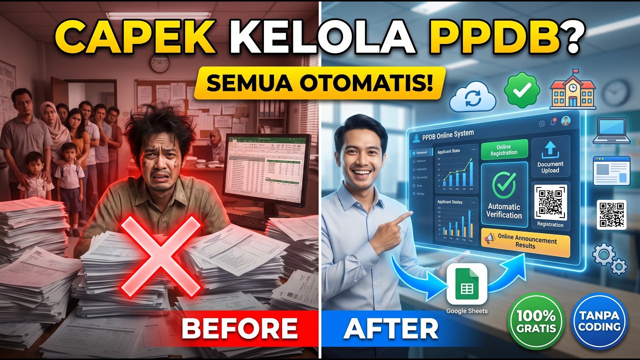 Aplikasi Website PPDB Online Menggunakan Google Apps Script Tanpa Hosting & Database Spreadsheet