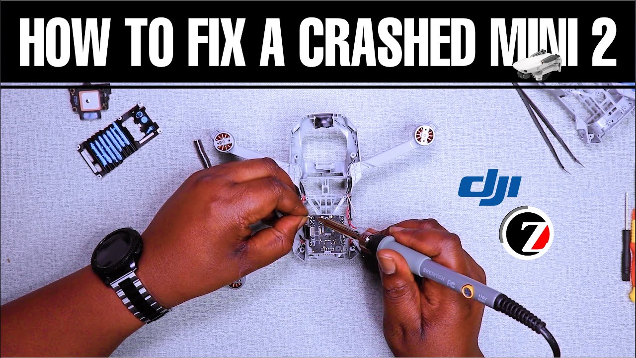 HOW TO REPAIR CRASHED DJI MINI 1& 2 - DETAILED REPAIR TIMELINE