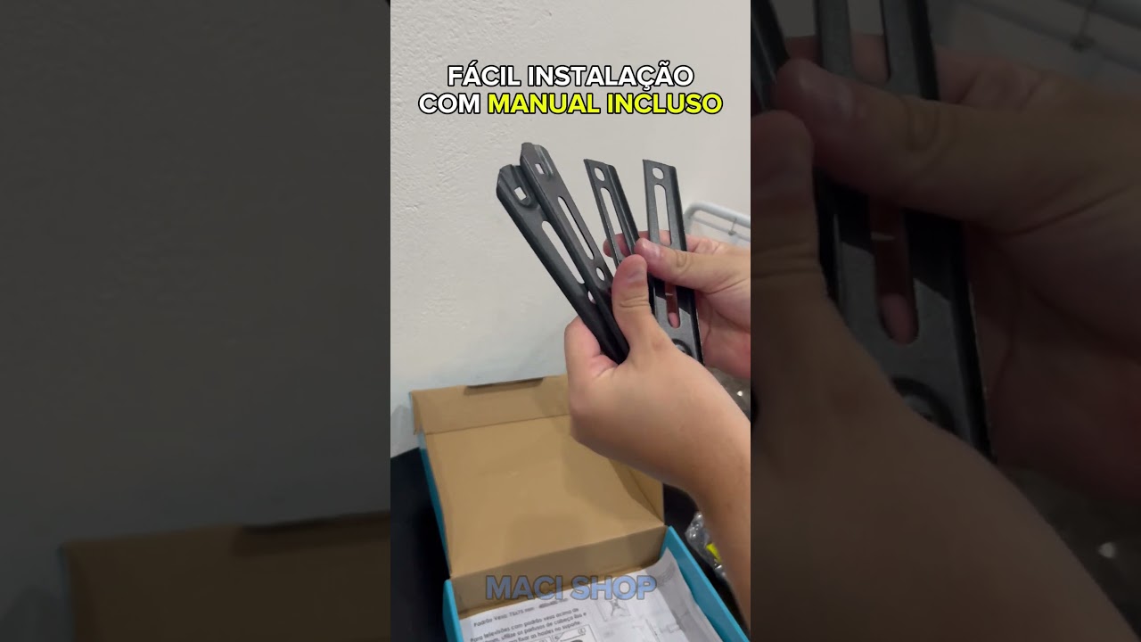 SUPORTE Articulado 26 a 55 Polegadas Universal Aço TV - Tutorial Maci Shop Como instalar