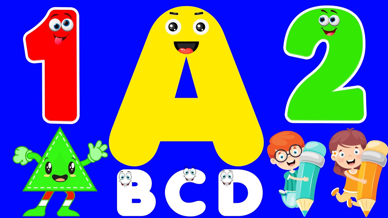 Preschool Learning activities for 3 year olds at home | Learn ABC Phonics Shapes Numbers Colors 🌈