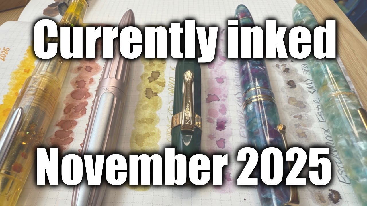 Эти цвета просто ПОТРЯСАЮЩИЕ! Взгляните на мои ручки #currentlyinked за ноябрь 2025 года!