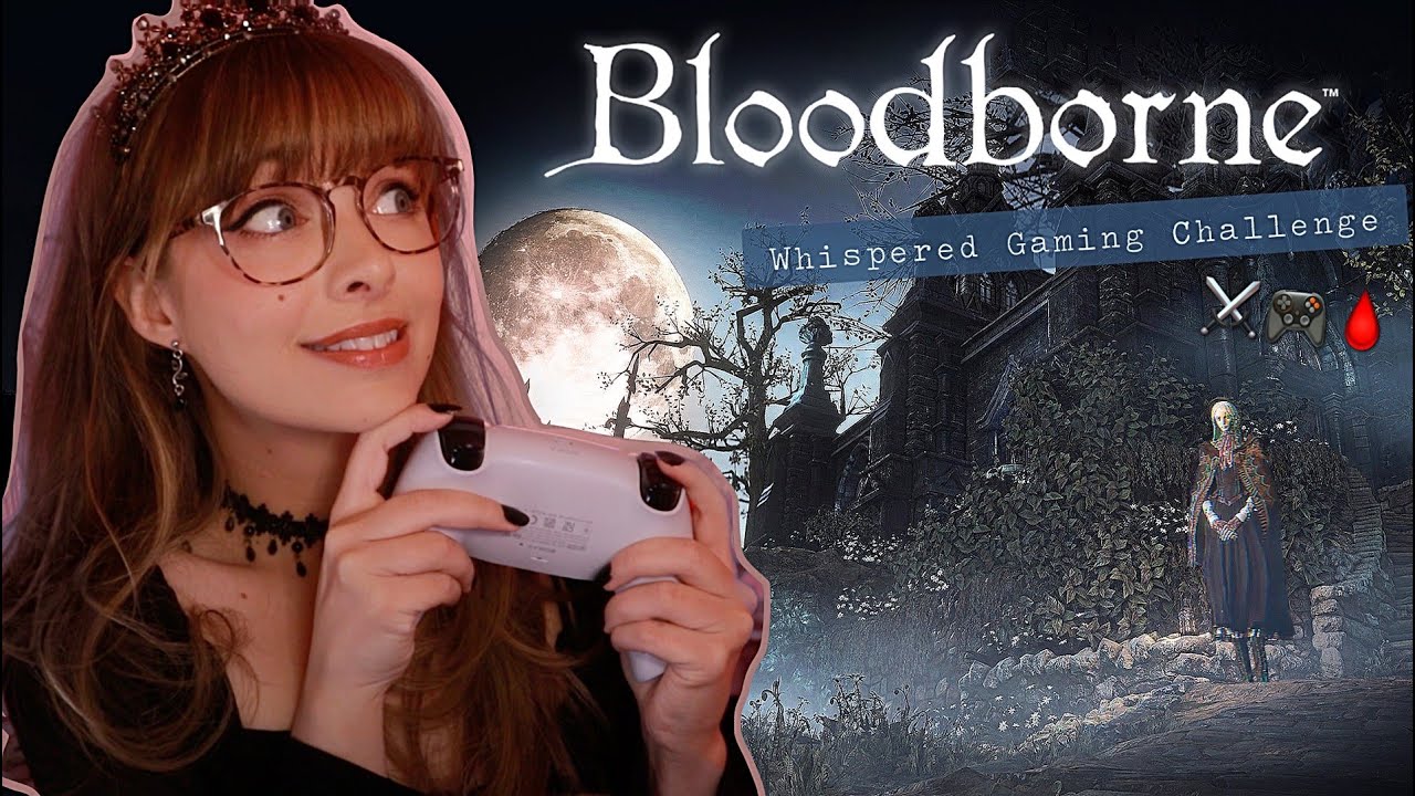 ASMR🩸𝕭𝖑𝖔𝖔𝖉 𝕭𝖔𝖗𝖓𝖊 Whispered Gaming Challenge 🎮 Rumbling Thunder & Controller Button Clicks