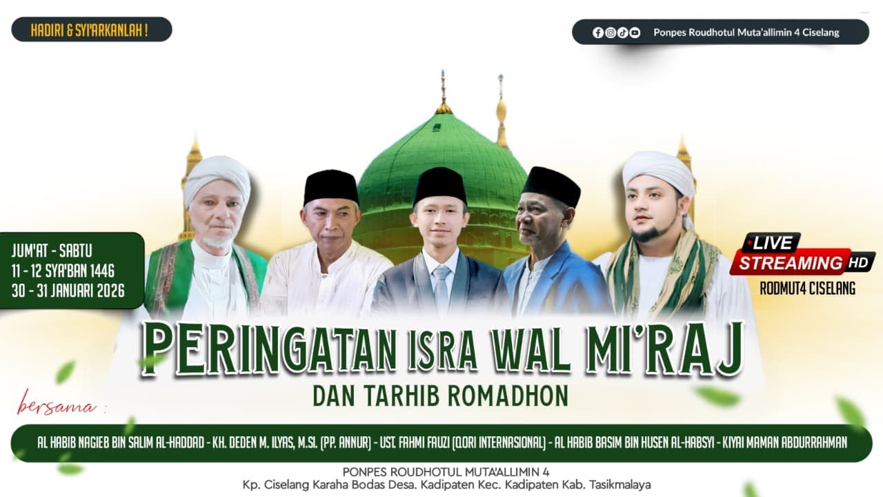 TABLIGH AKBAR DAN PEMBACAAN RATHIB PONDOK PESANTREN ROUDHOTUL MUTA'LLIMIN 4