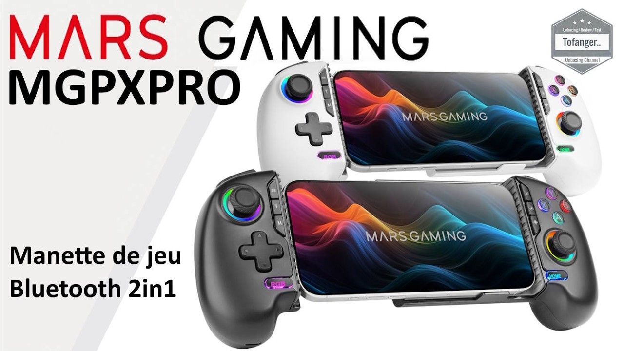 Геймпад MARS GAMING MGPXPRO - Bluetooth-контроллер 2-в-1 MGPX-PRO RGB - Распаковка