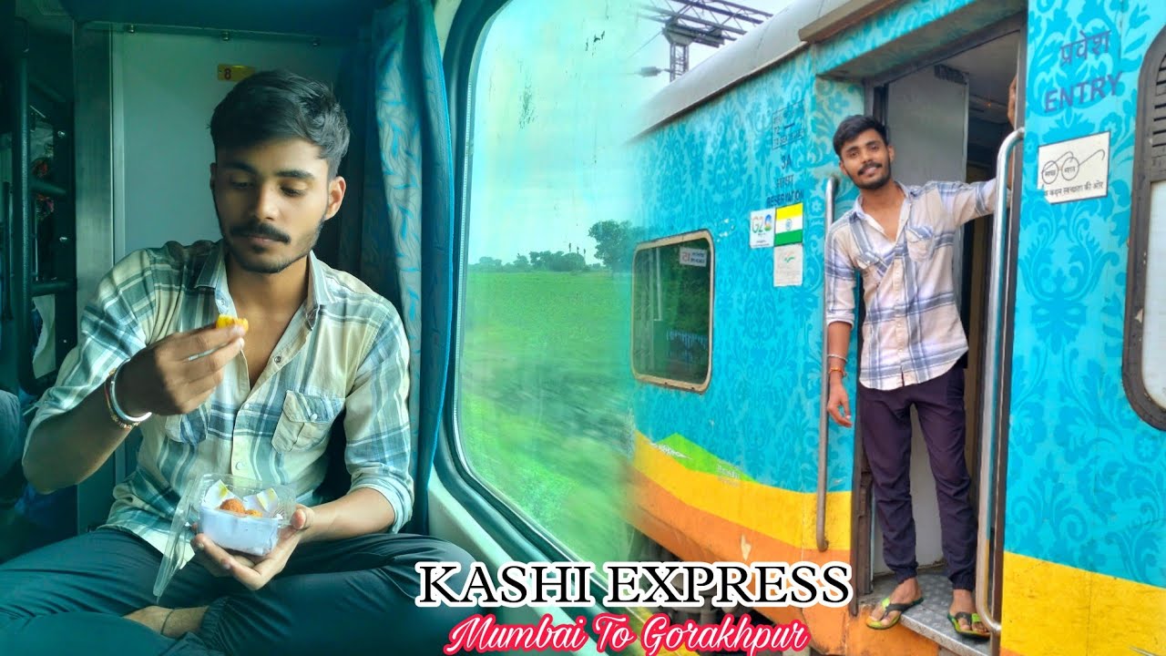 LTT Mumbai Gorakhpur Kashi Express Train Journey In 3rd Ac || Maharashtra Famous Vada Paw 😋