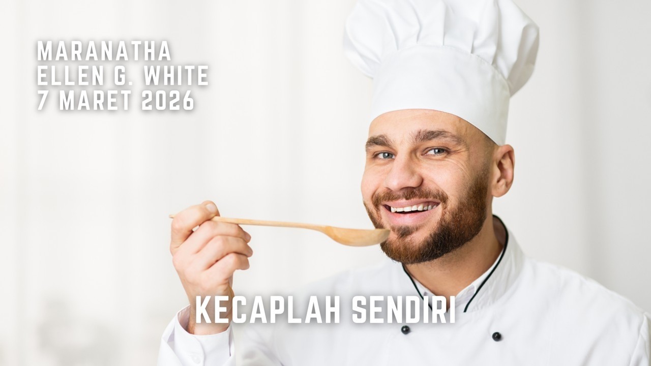 Renungan Pagi - Maranatha - 7 Mar 2026 - Kecaplah Sendiri