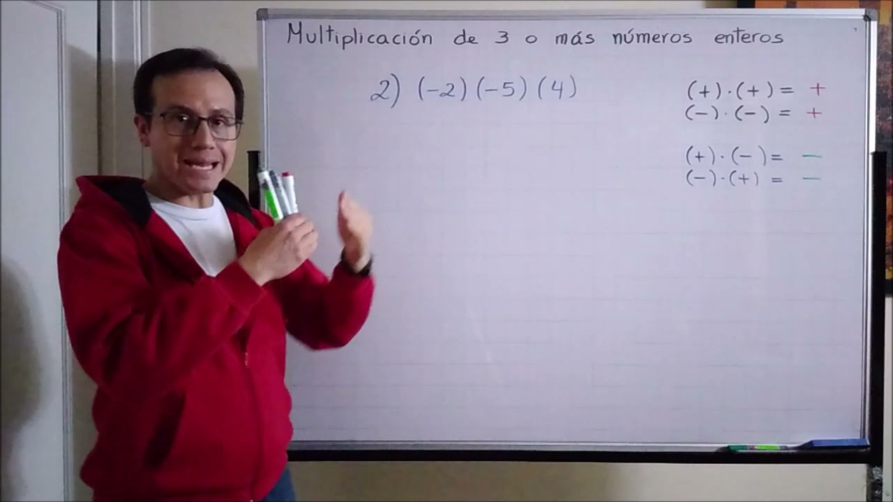 Multiplicación de 3 o más números enteros