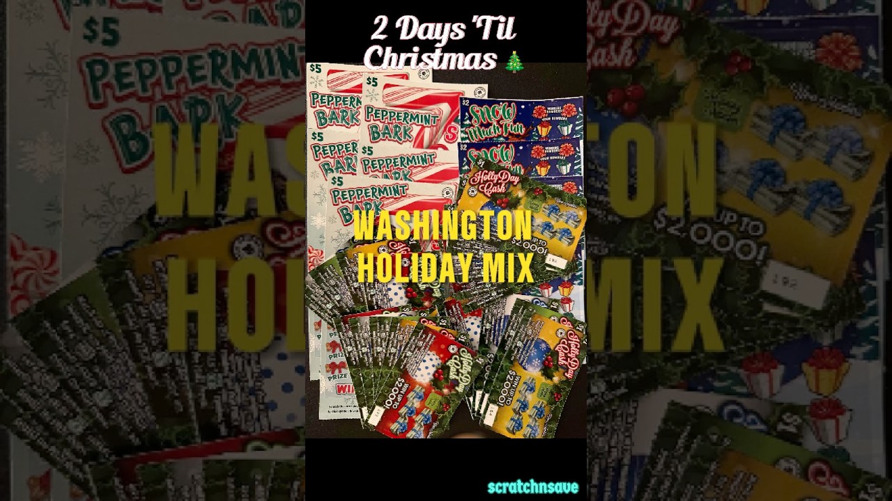 $50 Washington Lottery Holiday Scratch Mix 🎁 | $5, $2 & $1 Tickets as Christmas Gets Close!