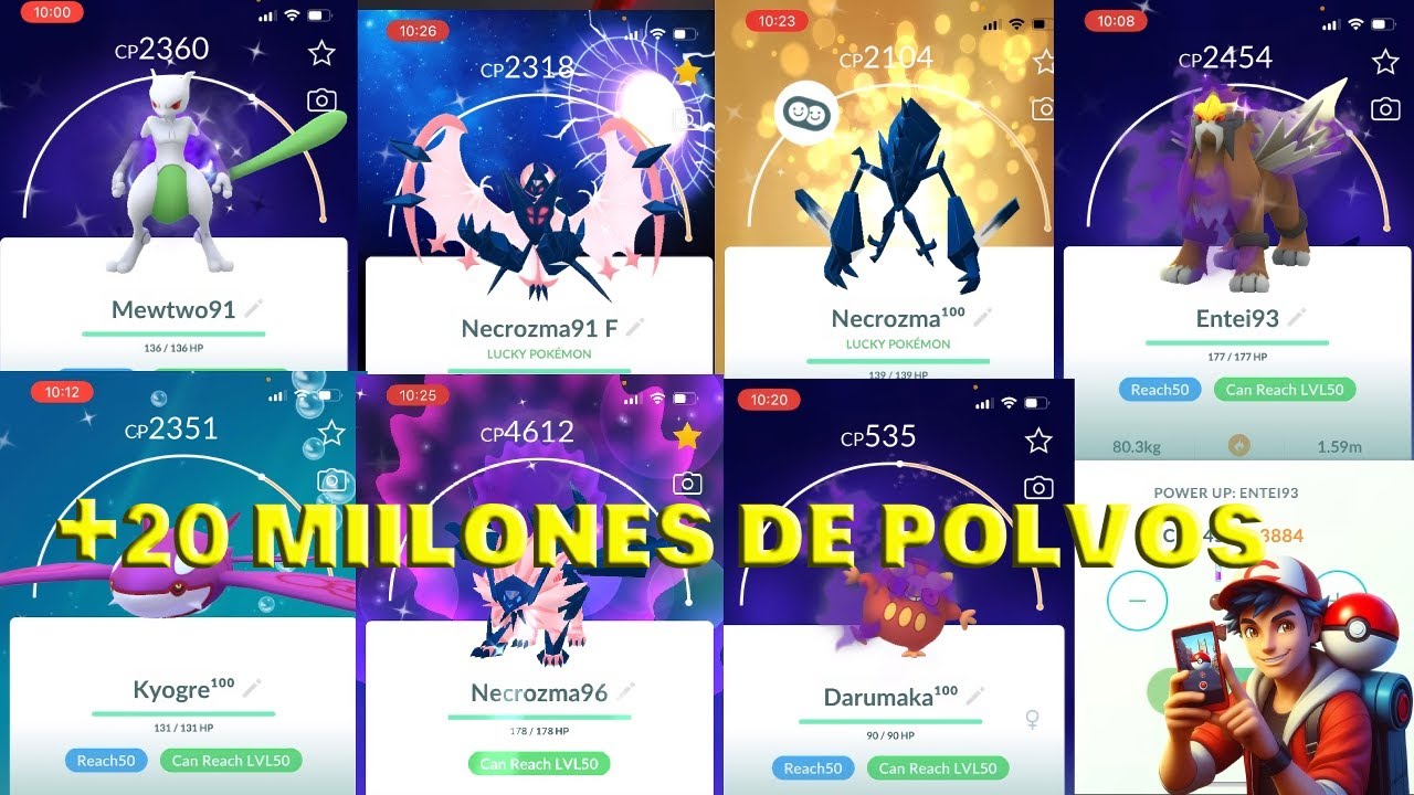¡ME GASTÉ 20 MILLONES DE POLVO ESTELAR! SUBIENDO 44 POKÉMON AL NIVEL 50 EN POKÉMON GO