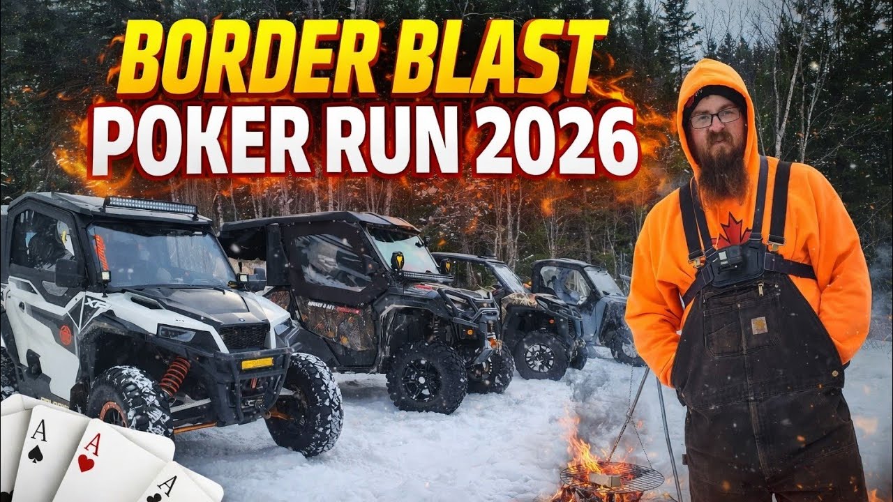 506SXS & ATV - Border Blast Poker Run 2026 ATV UTV Winter Trail Riding in New Brunswick 
