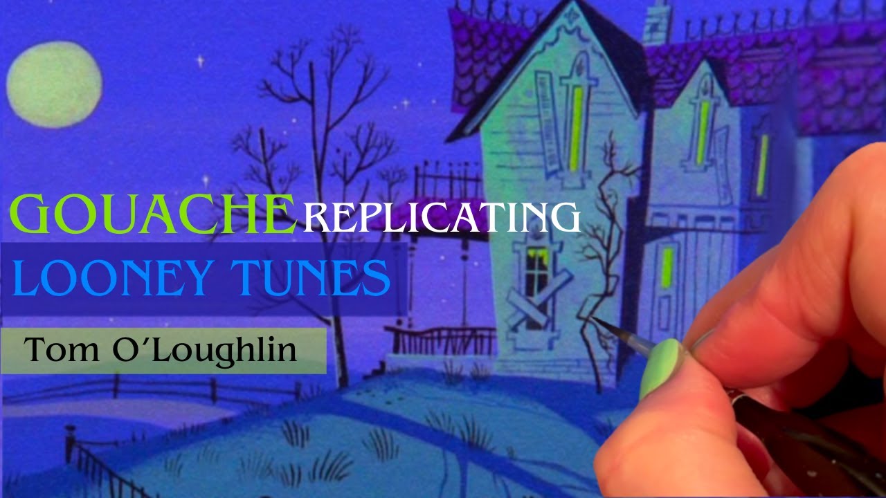 Gouache Demo: Replicating Looney Tunes Background by Tom O'Loughlin for 