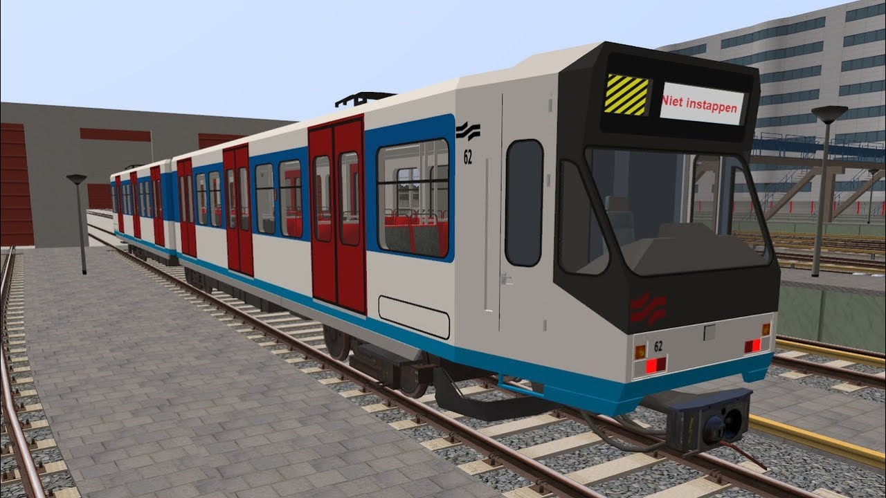 Metro Simulator Beta Simvliet Line A Araplein - Simvliet Centrum Cab Ride as Amsterdam S1