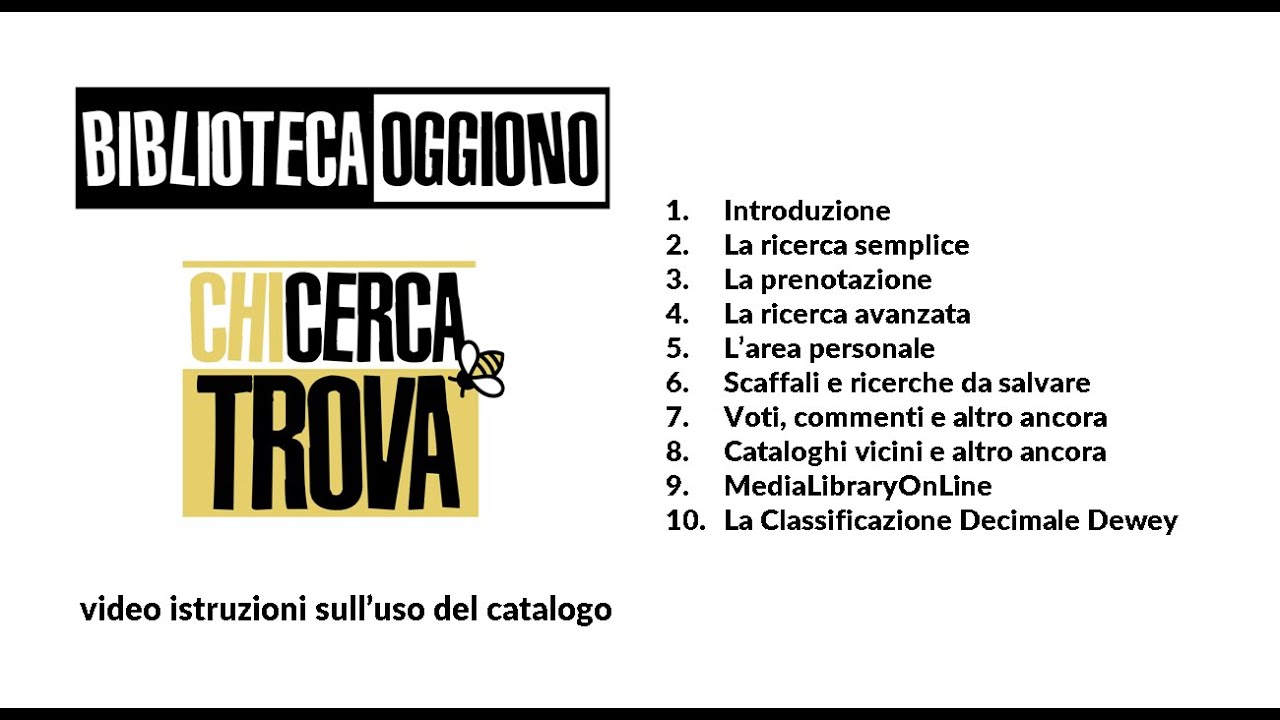 Chi cerca, trova - 9. MediaLibraryOnLine