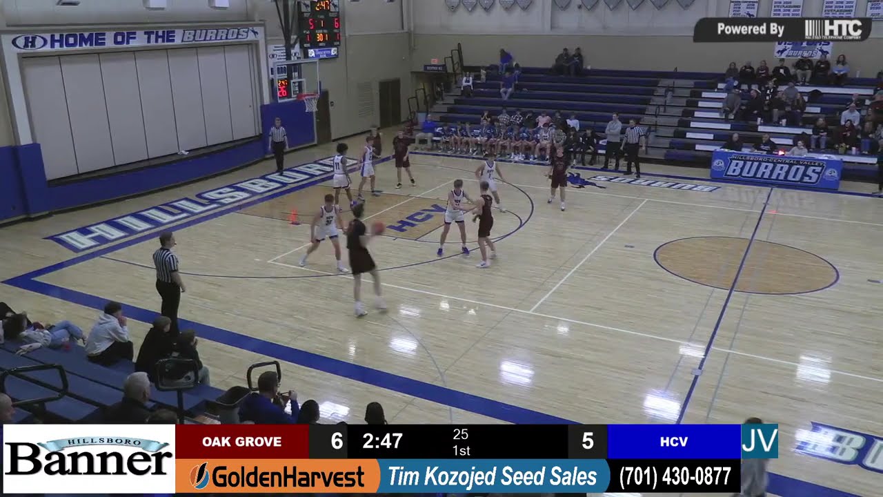 Oak Grove vs Hillsboro/Central Valley - North Dakota High School Boys Basketball