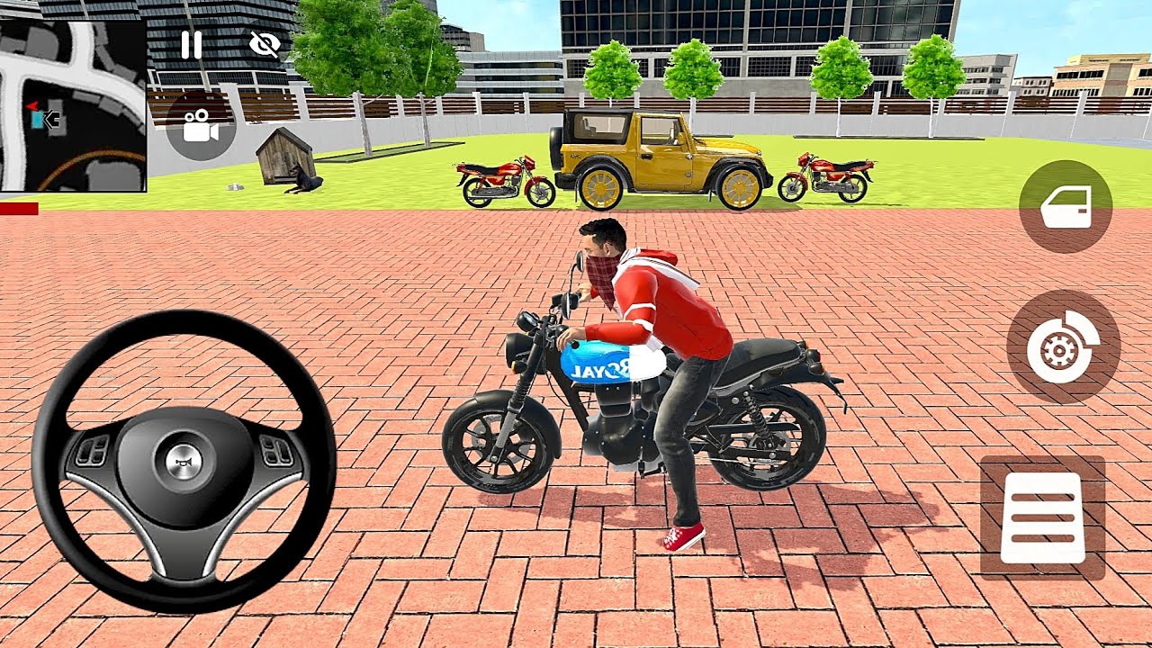 🎮Franklin order by 2️⃣ Hero Splendor bike and 1️⃣ yelo 🟡Mahindra thar in Indian  auto simulat bike🇮🇳